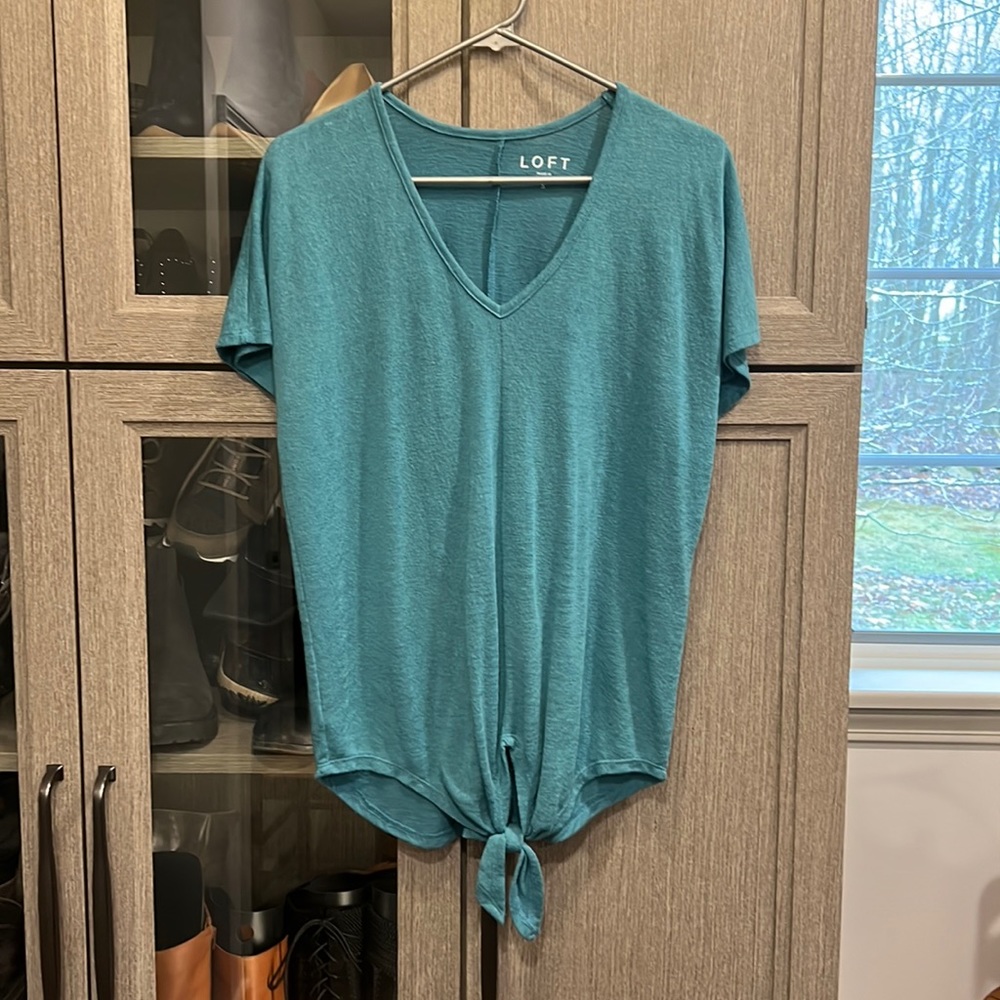 Teal summer blouse